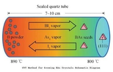 CVT Method for Growing BAs Crystals Schematic Diagram
